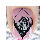 UberChic Beauty Modern Mountainscapes Stamping Plate Gray