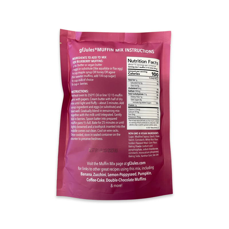 gfJules gfJules Gluten Free Muffin Mix White Smoke Pack of 1,Pack of 4,Case of 12