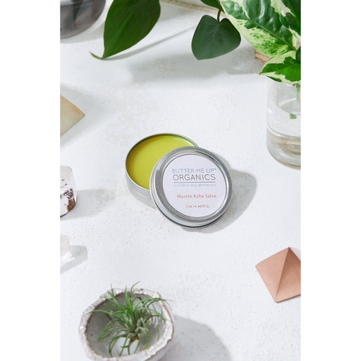 Butter Me Up Organics Organic Muscle Ache Salve w/ Cayenne / ZERO WASTE / Plastic Free Body Light Gray