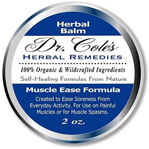 COLEHERBALS LLC 19 - Dr. Cole's Muscle Ease Herbal Balm Herbal Light Gray