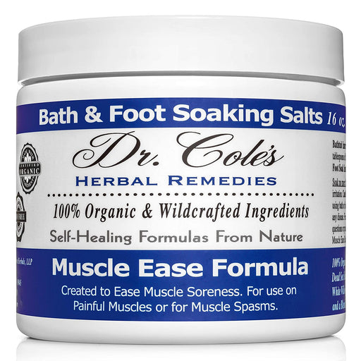 COLEHERBALS LLC 20 - Dr. Cole's Muscle Ease Soaking Salts Herbal Midnight Blue