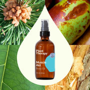 Plant Therapy Muscle Aid Body Oil Body Care Seashell 4 oz