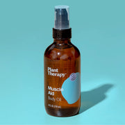 Plant Therapy Muscle Aid Body Oil Body Care Medium Aquamarine 4 oz