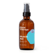 Plant Therapy Muscle Aid Body Oil Body Care White Smoke 4 oz