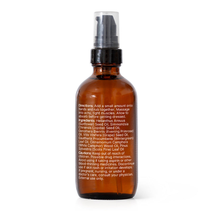 Plant Therapy Muscle Aid Body Oil Body Care White Smoke 4 oz