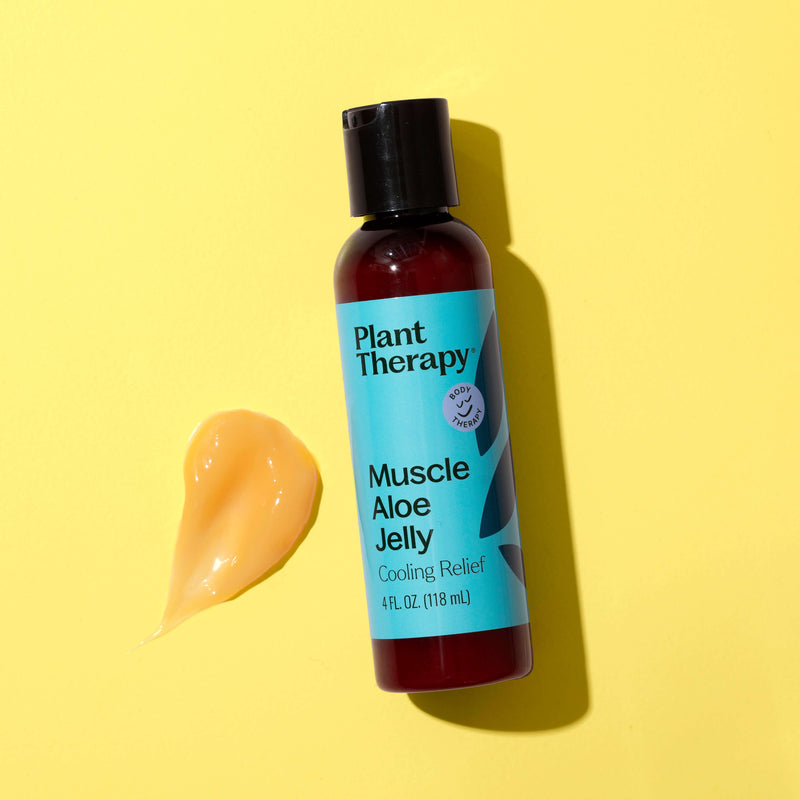 Plant Therapy Muscle Aloe Jelly Body Care Light Goldenrod 4 oz,16 oz