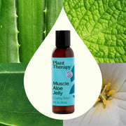 Plant Therapy Muscle Aloe Jelly Body Care Dark Olive Green 4 oz,16 oz