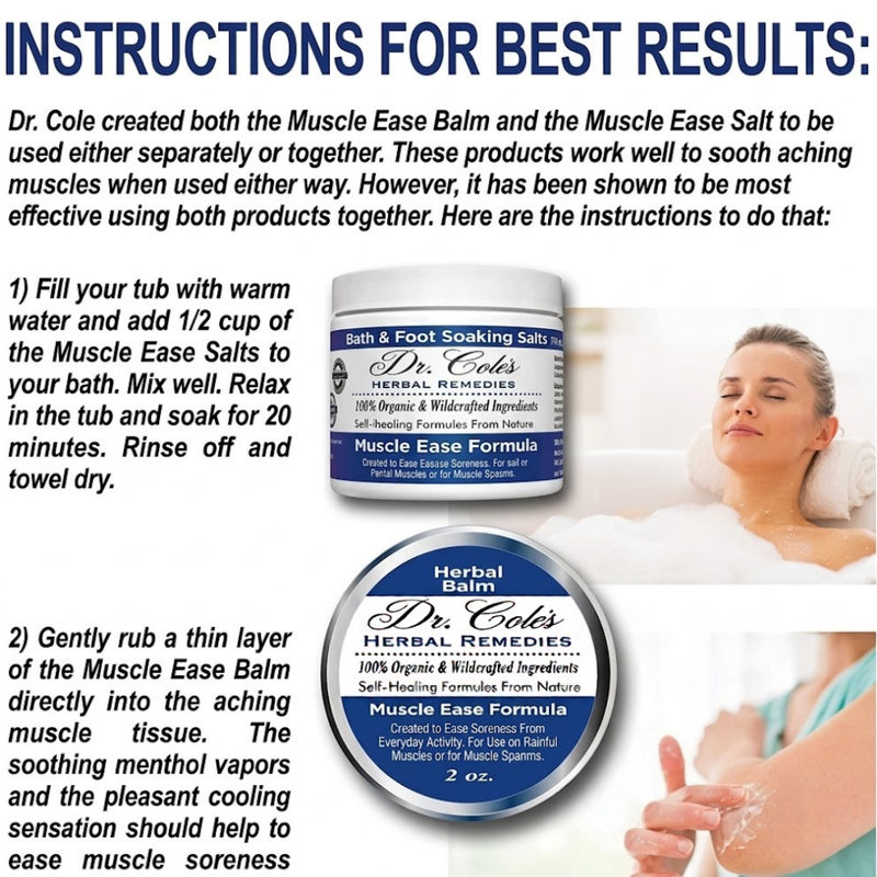 20 - Dr. Cole's Muscle Ease Soaking Salts