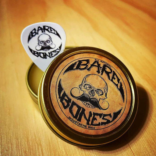 Death Grip Death Grip Bare Bones All-Natural Medium Hold Mustache Wax 1 oz Mustache Wax Goldenrod