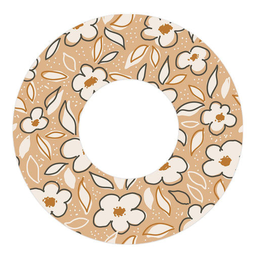 Peelz Muted Floral Freestyle Libre 2 Patch Tape - Pump Peelz Patch Medical Tape White Smoke 12-Pack Libre 2 (Set of 12 Patches),4-Pack Libre 2 (Set of 4 Patches)