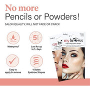 GodefroyBeauty MY BROWS LONG LASTING EYEBROW TRANSFERS Eyebrow Tattoos Antique White Dark Brown / High Arch,Dark Brown / Low Arch,Dark Brown / Medium Arch,Dark Brown / Soft Arch,Light Brown / High Arch,Light Brown / Low Arch,Light Brown / Medium Arch,Light Brown / Soft Arch,Medium Brown / High Arch,Medium Brown / Low Arch,Medium Brown / M