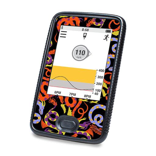 Peelz Mystic Dragons DEXCOM G6 Touchscreen Receiver Peelz/Stickers White Smoke