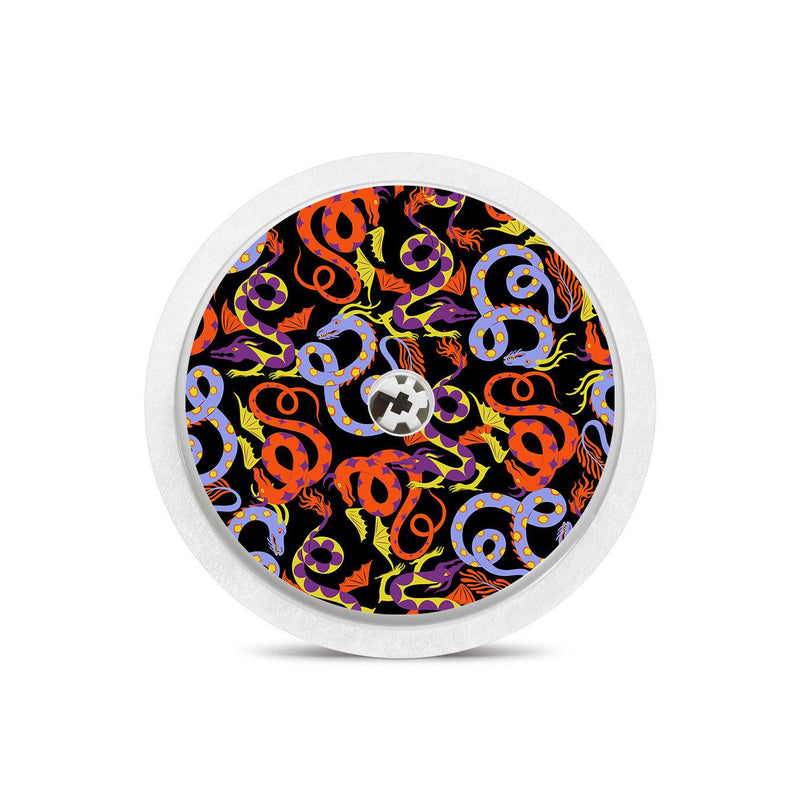 Peelz Mystic Dragons Freestyle Libre 2 Peelz/Stickers White Smoke Sensor Only