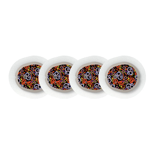 Peelz Mystic Dragons Sticker Designed for the DEXCOM G7 and Stelo Transmitter Peelz/Stickers White Smoke 4-pack (Set of 4 Stickers)