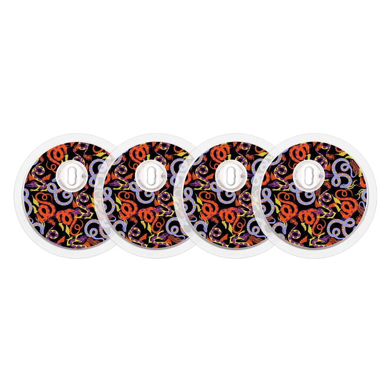 Peelz Mystic Dragons Sticker Designed for the FreeStyle Libre 3 Plus & Lingo  Sensor Peelz/Stickers White Smoke 4-pack (Set of 4 Stickers)