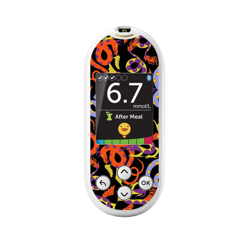 Peelz Mystic Dragons for OneTouch Verio Reflect Glucometer Peelz/Stickers White Smoke