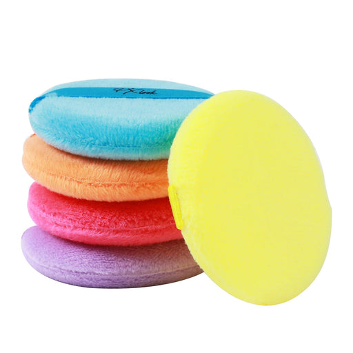 Prolux Cosmetics 5pc Powder Puff Set Powder Puffs Light Goldenrod