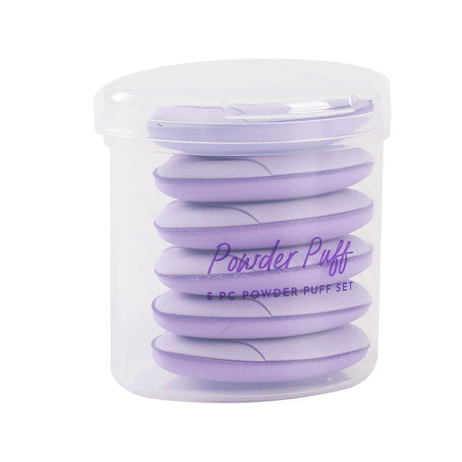 Prolux Cosmetics Mini Powder Puff Set Thistle PEACH,HOT PINK,BLUE,PURPLE,YELLOW,PINK