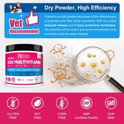Nature Target 10-in-1 Vitamins for Dog & Cat, 5 Billion CFUs, 90 Scoops Pet Vitamins Supplements White Smoke
