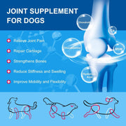 Nature Target 10-in-1 Vitamins for Dog & Cat, 5 Billion CFUs, 90 Scoops Pet Vitamins Supplements Light Sky Blue