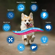 Nature Target 10-in-1 Vitamins for Dog & Cat, 5 Billion CFUs, 90 Scoops Pet Vitamins Supplements Black
