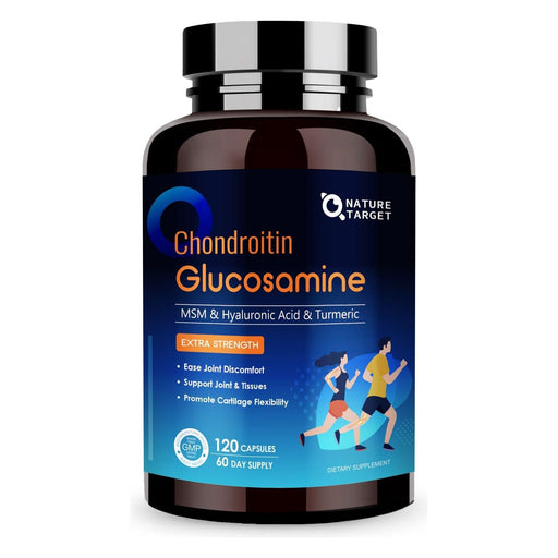 Nature Target Plant-Based Glucosamine, 120 capsules Chondroitin Black