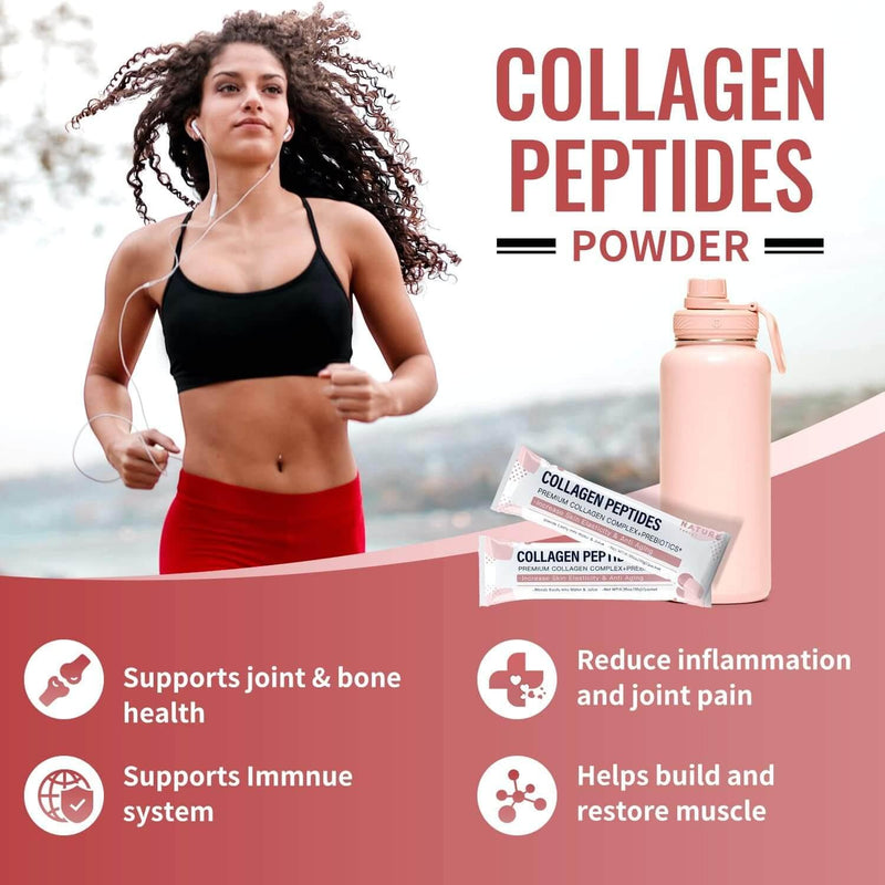 Nature Target Collagen Hair, Skin & Nails Peptides, 30 Packets Collagen White Smoke