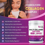 Nature Target Women’s Hydrolyzed Collagen Powder, 12.35 OZ Collagen Dark Magenta