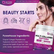Nature Target Women’s Hydrolyzed Collagen Powder, 12.35 OZ Collagen Thistle