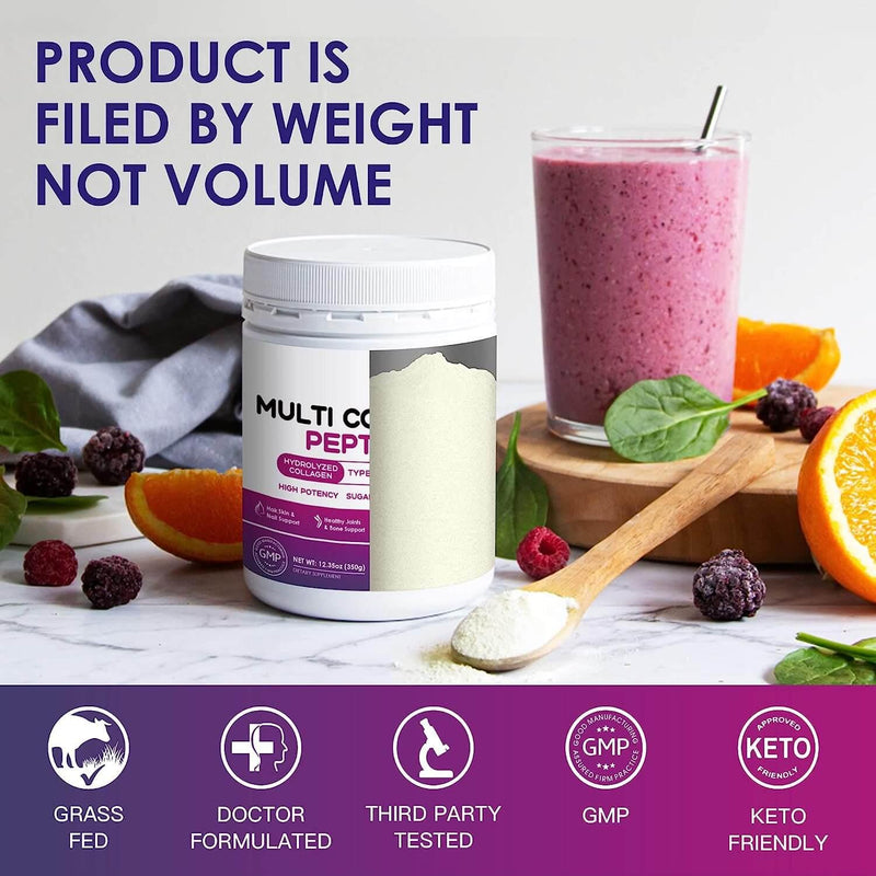 Nature Target Women’s Hydrolyzed Collagen Powder, 12.35 OZ Collagen Lavender