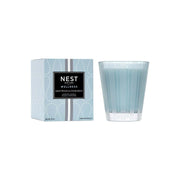 Nava Beauty Nest New York Driftwood & Chamomile Candle Light Steel Blue Classic 8.1 oz