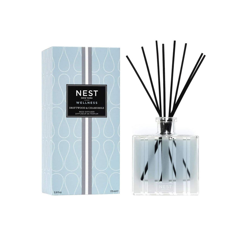 Nava Beauty Nest New York Driftwood & Chamomile Diffuser 5.9 OZ White Smoke Reed Diffuser 5.9 fl.oz