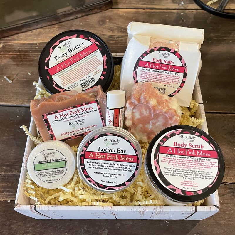 Soaplicity Scentastic Gift Sets - Large Bundles! Dim Gray A Hot Pink Mess,Be Calm,Euphoria,Lavender Kiss,Lemon Rose