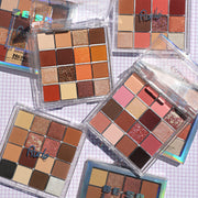 Rude Cosmetics Be Square Pressed Pigments & Shadows - Nerdy Eye Shadow Rosy Brown Nerdy