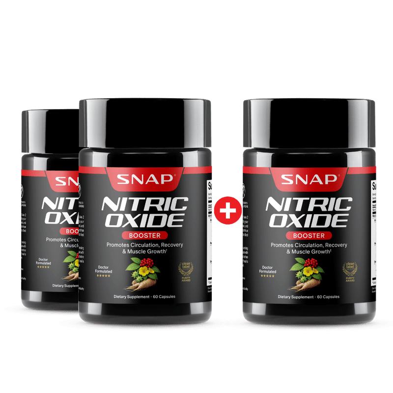 Snap Supplements Nitric Oxide Booster - Buy 2, Get 1 FREE! hidden Black