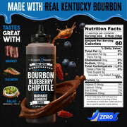 Elijah's Xtreme Bourbon Blueberry Chipotle BBQ Sauce & Marinade BBQ Sauce Black