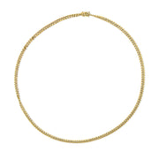 Bids.com Semi-Solid 14K Yellow Gold 4.5mm Miami Cuban Chain Necklace - Unisex Chain - 22 Inches Necklaces White Smoke Yellow.Gold / 22