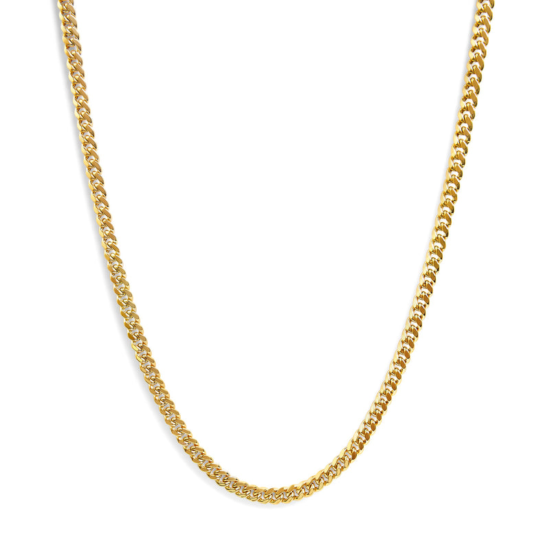 Bids.com Semi-Solid 14K Yellow Gold 6.1mm Classic Miami Cuban Chain Necklace - 22 Inches Necklaces White Smoke Yellow.Gold / 22,Yellow.Gold / 28