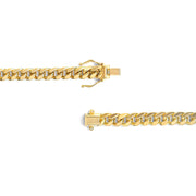 Bids.com Semi-Solid 14K Yellow Gold 6.1mm Classic Miami Cuban Chain Necklace - 22 Inches Necklaces White Smoke Yellow.Gold / 22,Yellow.Gold / 28