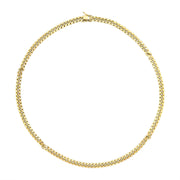 Bids.com Semi-Solid 14K Yellow Gold 6.1mm Classic Miami Cuban Chain Necklace - 22 Inches Necklaces White Smoke Yellow.Gold / 22,Yellow.Gold / 28