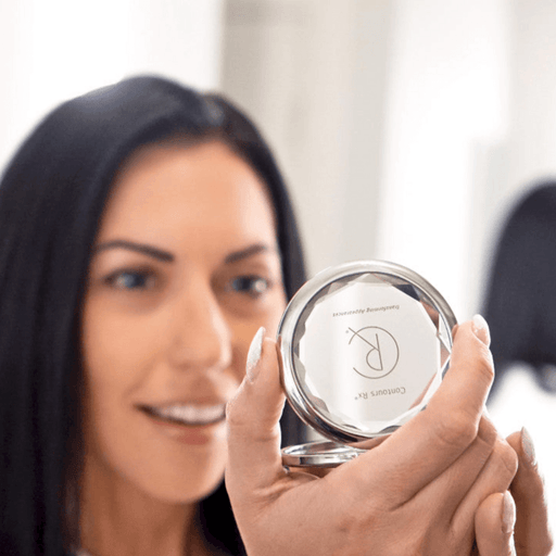 Contours Rx Crystal Compact Mirror PRODUCTS White Smoke