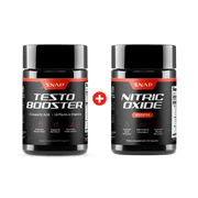 Snap Supplements Testo Booster + Nitric Oxide BOGO Black