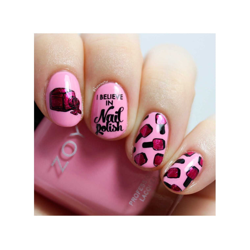 UberChic Beauty Nail Polish Is Life Stamping Plate Thistle