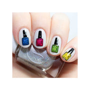 UberChic Beauty Nail Polish Is Life Stamping Plate Light Gray