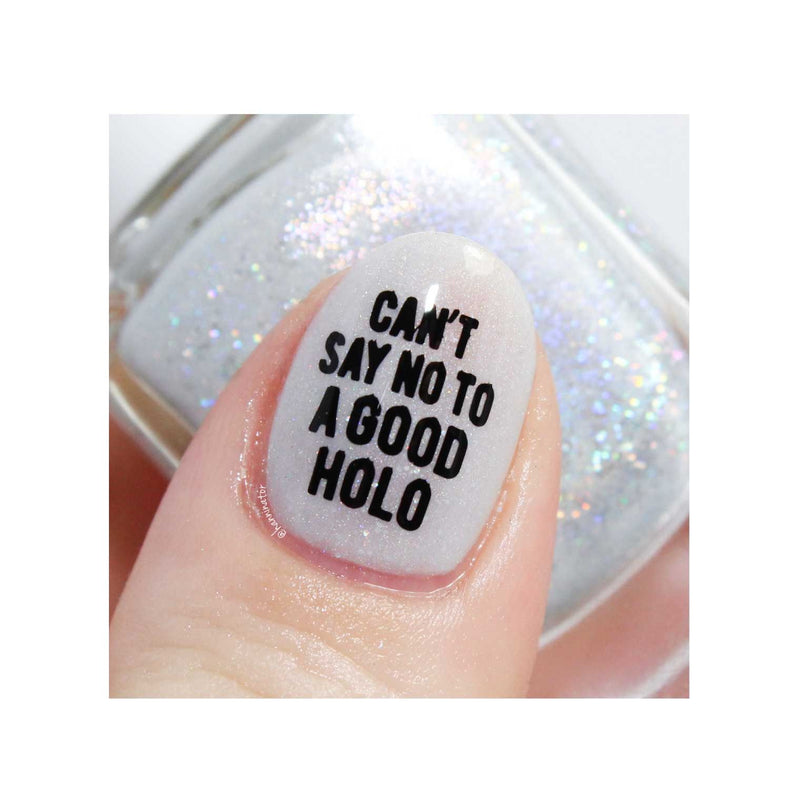 UberChic Beauty Nail Polish Is Life Stamping Plate Gray