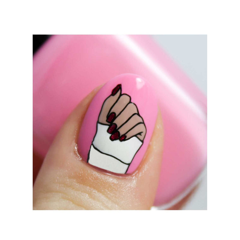 UberChic Beauty Nail Polish Is Life Stamping Plate Rosy Brown