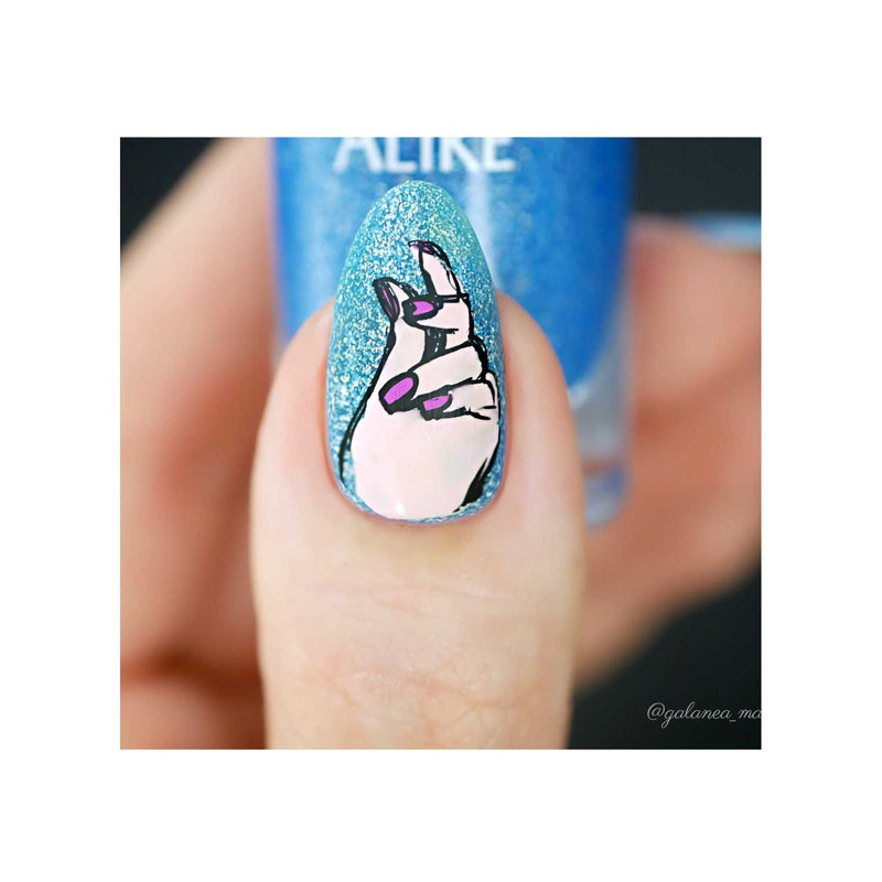 UberChic Beauty Nail Polish Is Life Stamping Plate Rosy Brown