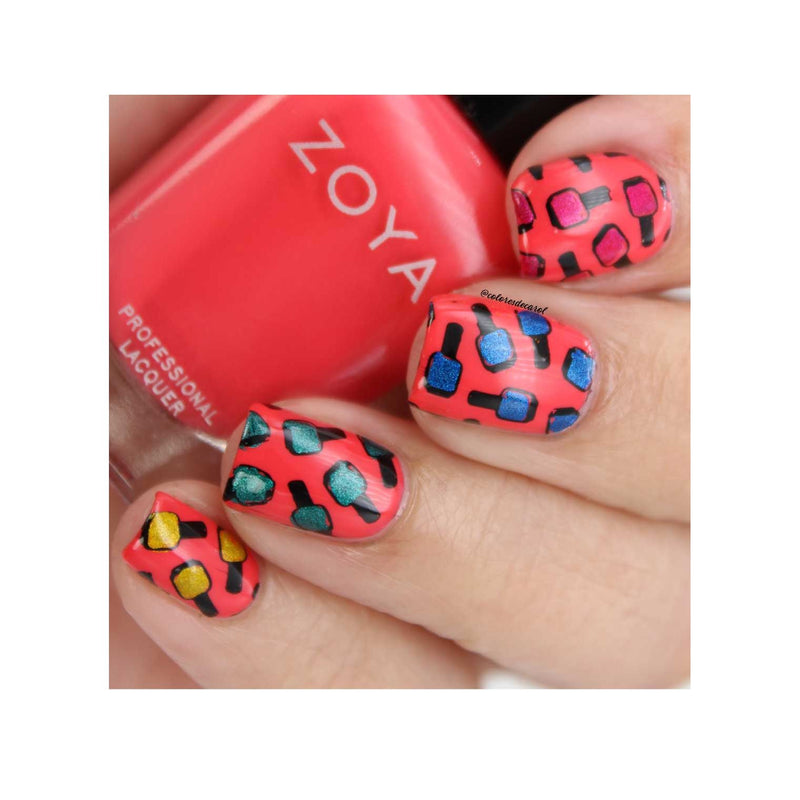 UberChic Beauty Nail Polish Is Life Stamping Plate Light Coral