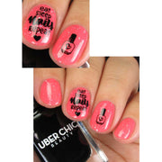 UberChic Beauty Nail Polish Is Life Stamping Plate Light Coral