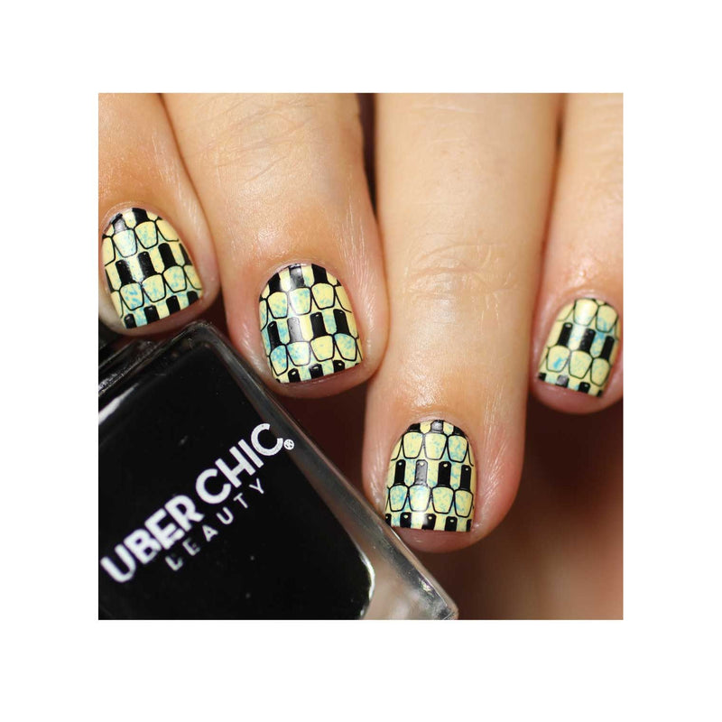 UberChic Beauty Nail Polish Is Life Stamping Plate Tan